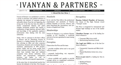 Desktop Screenshot of ivanyanandpartners.com