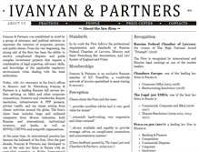 Tablet Screenshot of ivanyanandpartners.com